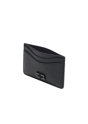 Ganni grained card holder Black/Black A7277 Ganni 